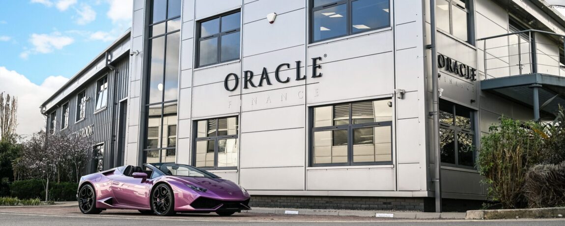 The Lamborghini Huracan Spyder outside our Knaresborough offices