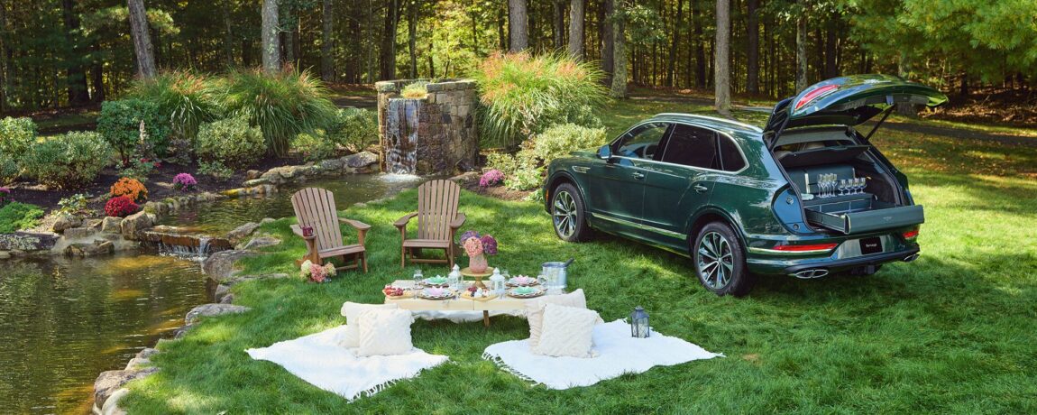 The Coolest Car Features To Embrace The Heatwave: Bentley Bentayga Picnic Set Up