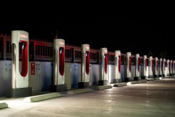 Tesla Supercharger Charging Station